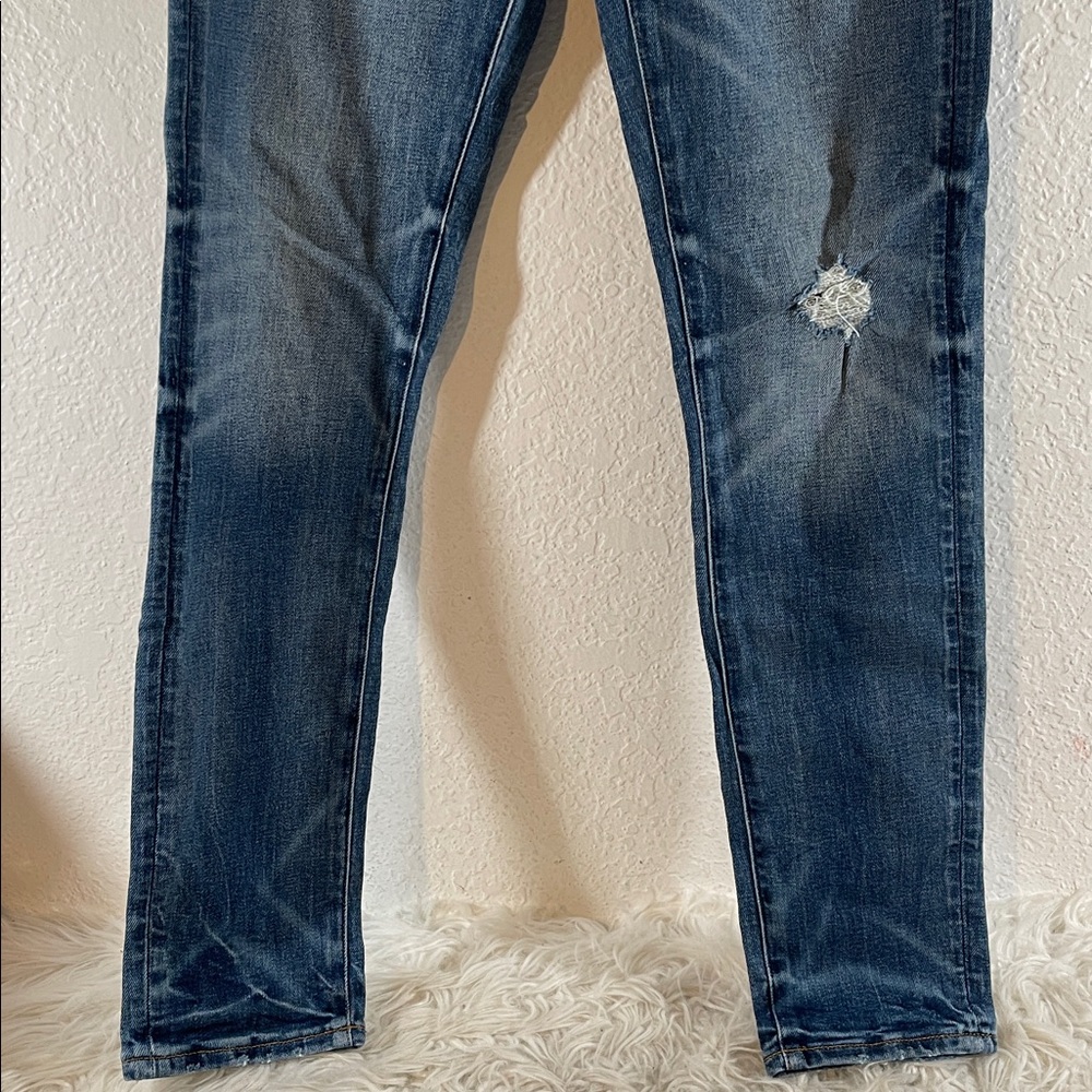 AMERICAN EAGLE AE AirFlex+ Distressed Skinny Jeans Size 29x32 - Picture 3 of 10